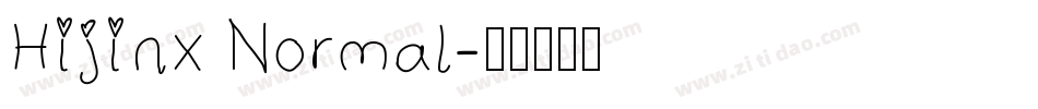 Hijinx Normal字体转换